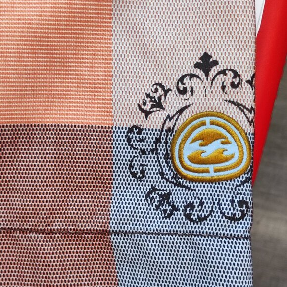 Billabong board shorts men's size 36 orange brown plaid with graphic design - Picture 6 of 10